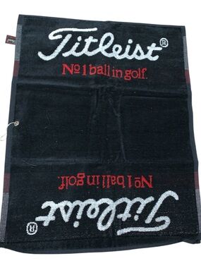Vintage Titleist Golf Towel 100% Cotton For Golf Bag Pro-V1 No 1 Golf Ball